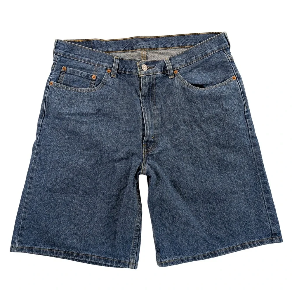 Levi's Shorts 550 Mens 38 Med Wash Denim Relaxed Fit Cotton Dad Jorts Grandpa‎